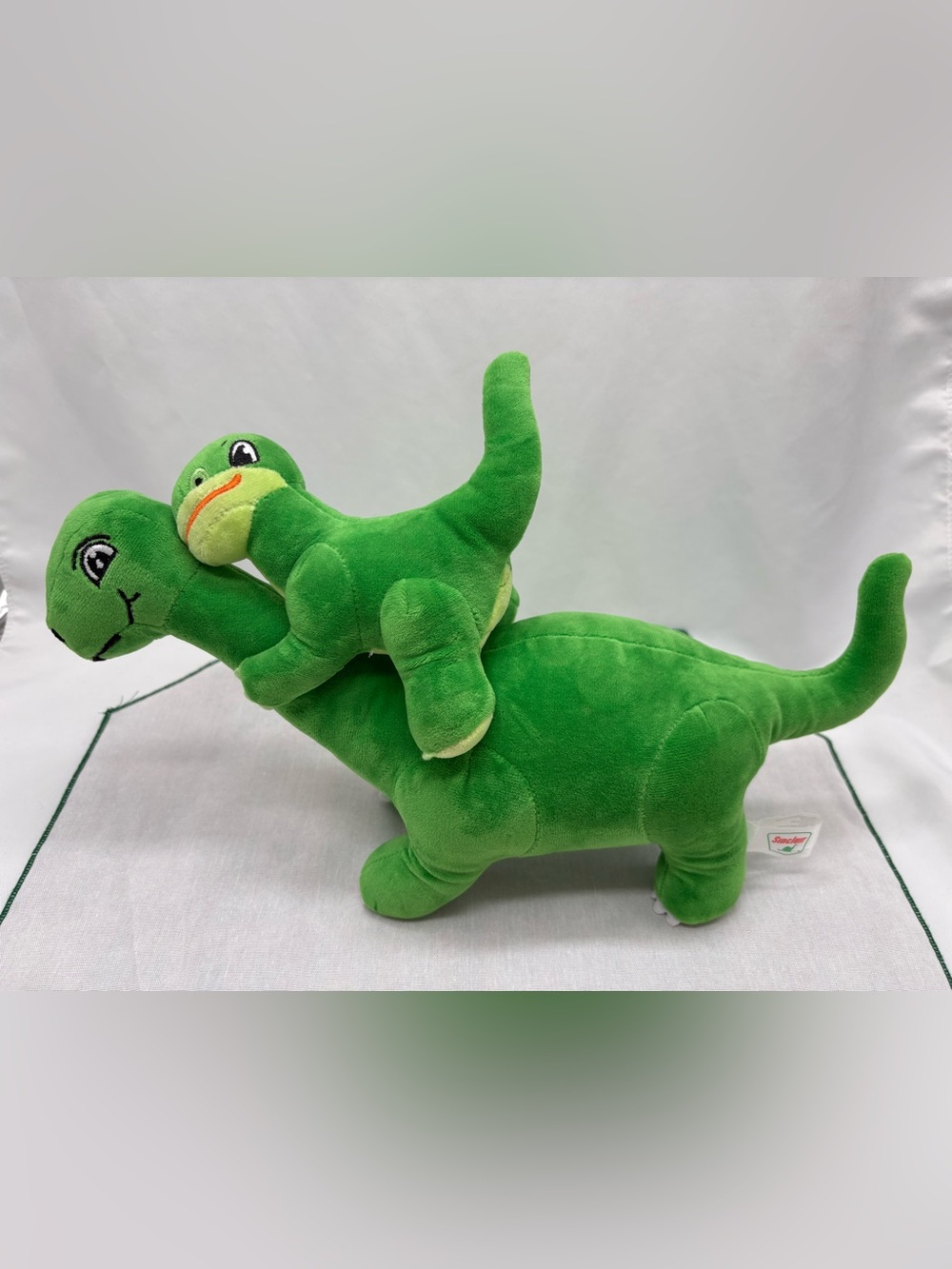 SINCLAIR GAS Dino & Baby Dinosaur Plush Toy Station Mom 14”